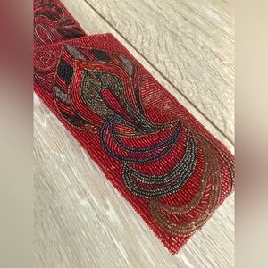 80s perfection.   Christian Dior beaded wide belt. Wear with Pantssuit or dress